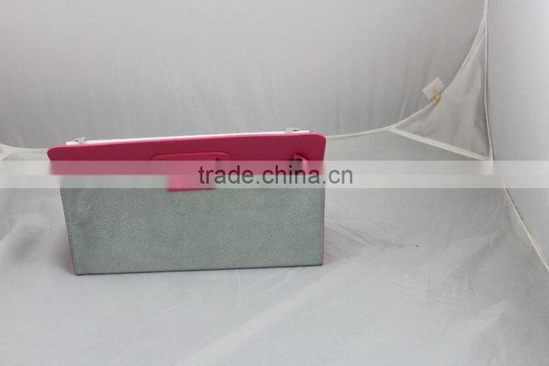 2015 hot sale genuine leather tablet phone case PU cheap tablet phone cover