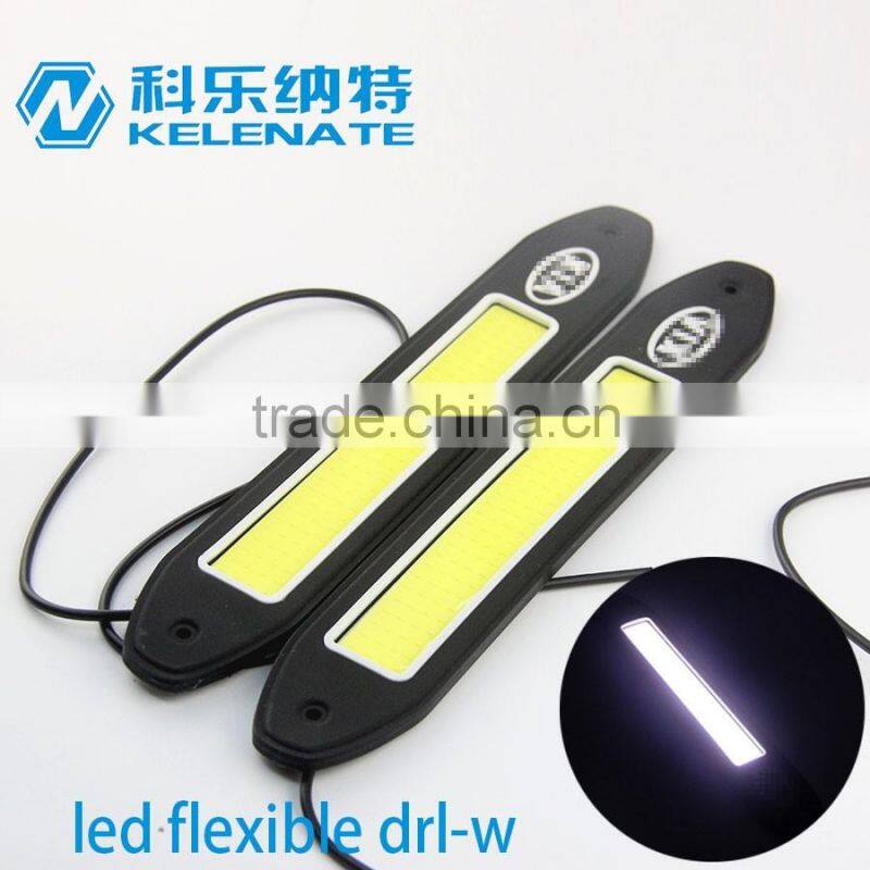 Best selling 100% waterproof flexible cob led drl strip auto drl led daytime runing light