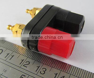 Gold Plated Dual Insulated Speaker terminal Binding Post 4mm Banana Plug