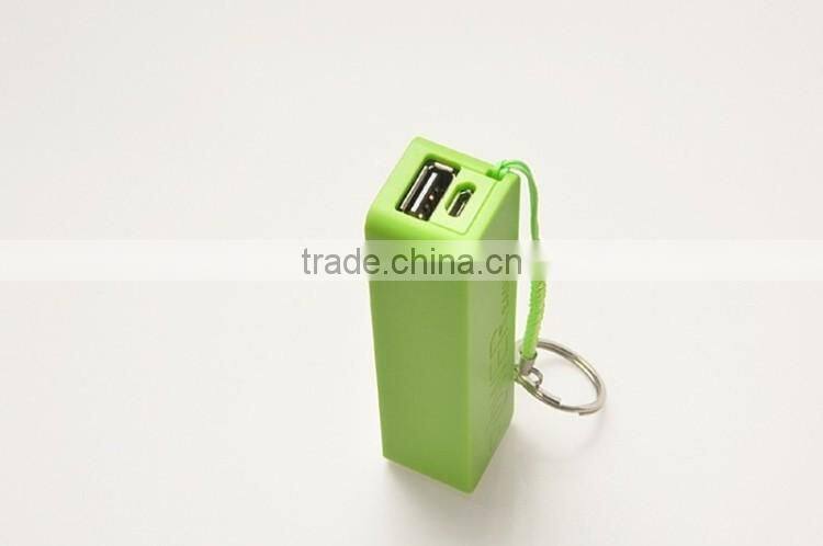 Multi color good quality plastic 2600mah power bank manufacturer in shenzhen factory