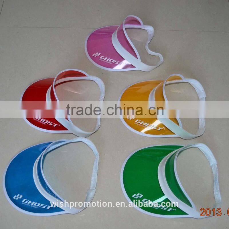 PVC plastic sun visor cheap visor for promotion