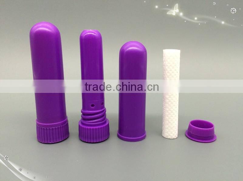 High quality blank Nasal Inhaler sticks, Nasal inhaler sticks with high quality cotton wick, 8 colors nasal inhaler blank