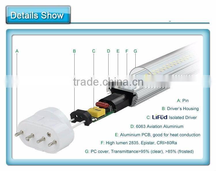 2G11 LED PLL lamp 5000K 225mm 320mm,,410mm ,535mm