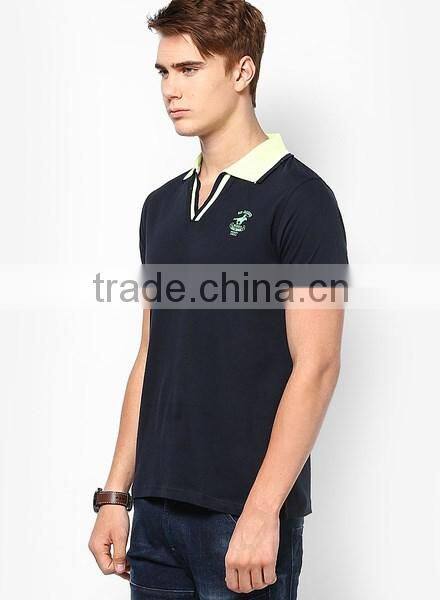 Latest design special collar cotton multicolored custom polo shirt mens