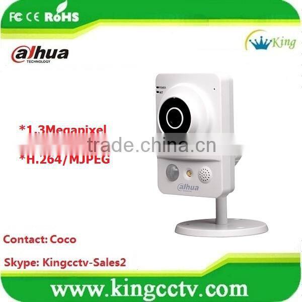 new Dahua 1.3 megapixe IPC-K100W hd cube network camera dahua wireless ip camera