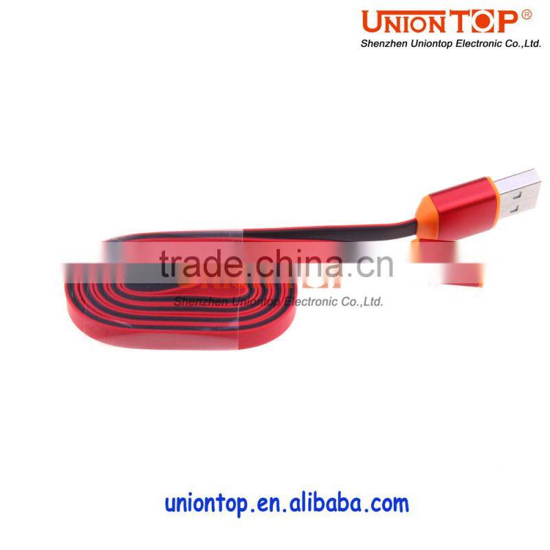 wholesale colorful mini usb data charger cable for charging smart phone with 2.0 port