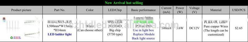 2835 big chip Rigid LED Bar Backlight Light for Outdoor Large Advertising Light Box Slim Lightbox Sign