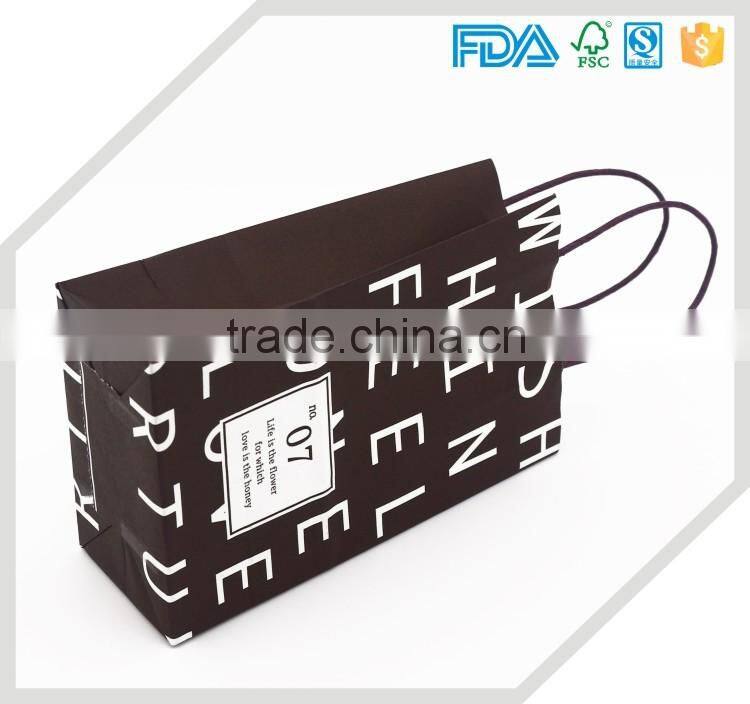 Custom design kraft shopping paper bags with your own logo