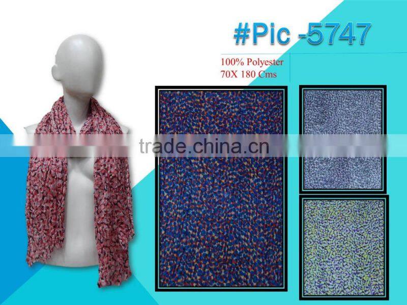 Fancy polyester prints scarf 2016-2017