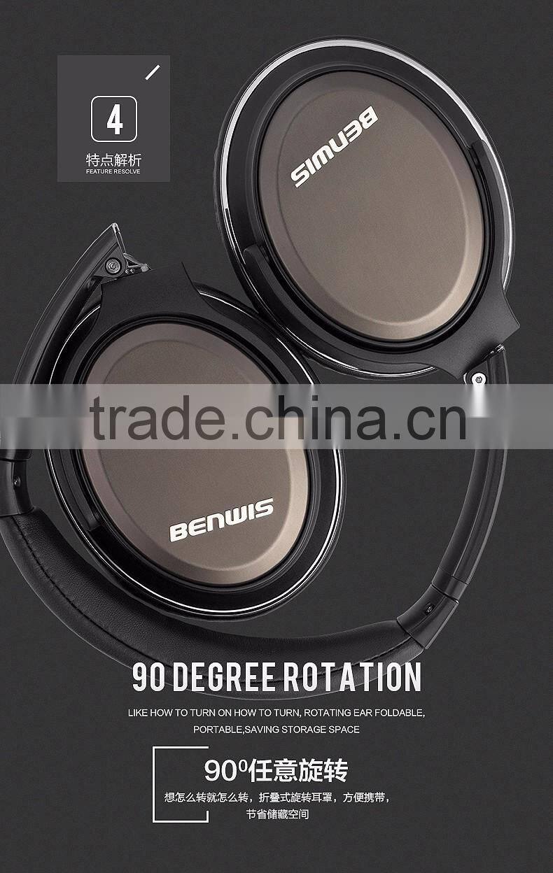 USA amazon hot selling headsets with 3.5 mm headsets jack black gold color available microphone wired headsets