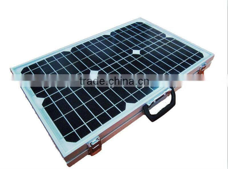 50W Monocrystalline Folding Solar Panel Portable Solar Power System