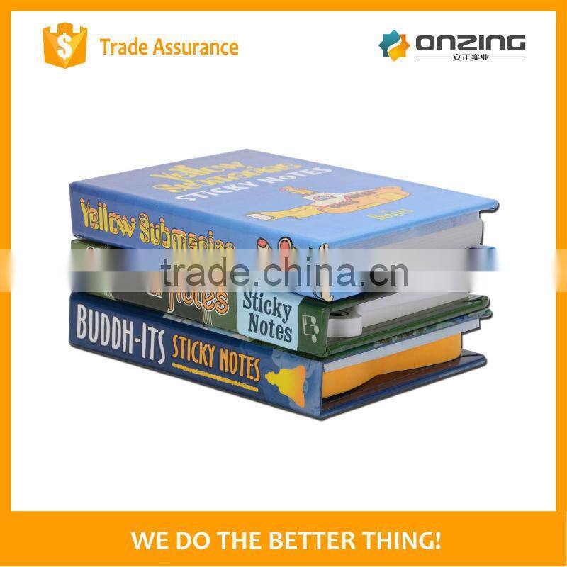 Onzing custom sticky notes sticky paper notepad with cover