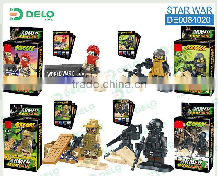 buy online china plastic toy soldiers set building blocks military set DE0084020
