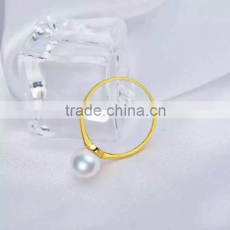 quality freshwater pearl ring designs silver white gold pearl rings