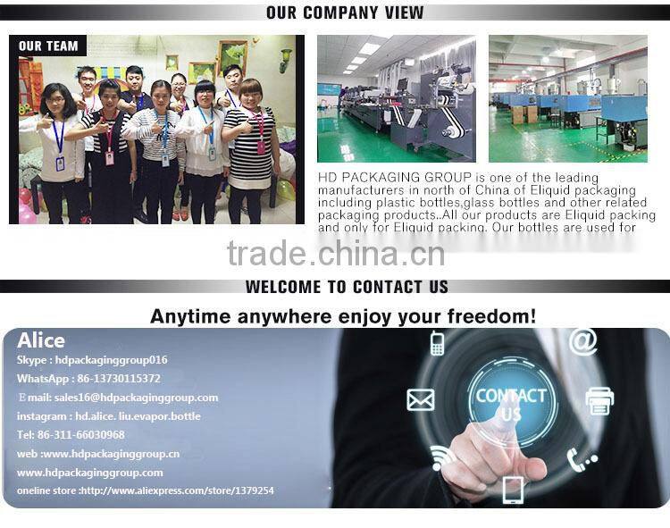 10ml PET e-liquid bottles with tamper and child proof cap