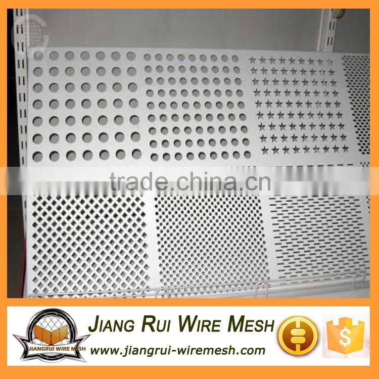Decorative facade panel perforated metal mesh