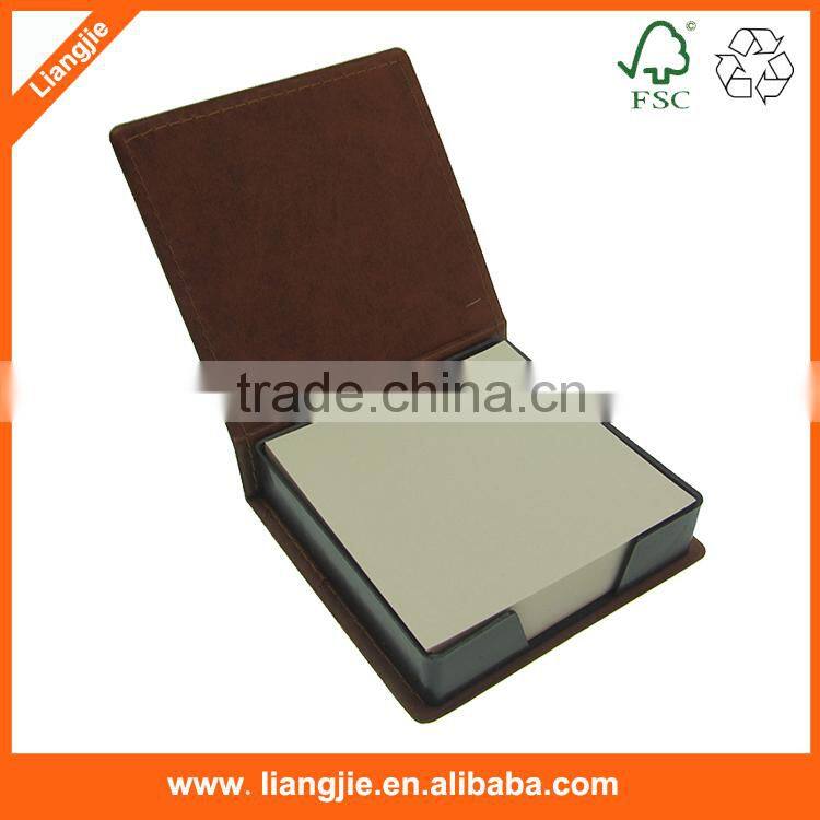 Side-advertisement printed note cube,memo block with wooden pallet