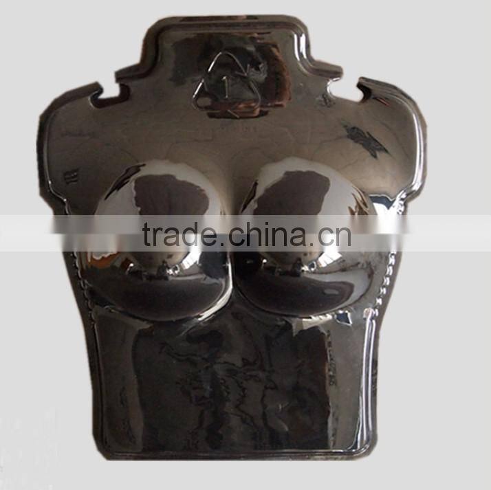 high quality plastic blister half body female mannequin with metal hook