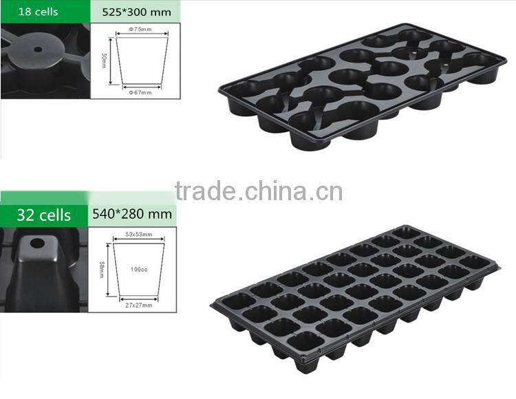 6 15 18 32 50 72 98 105 128 200 holes plastic seed starter tray
