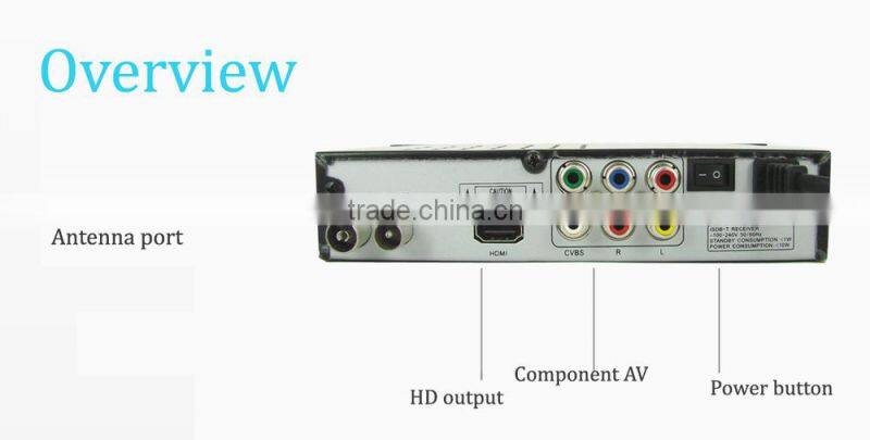MSD7T01 Chipset HD 1080P ISDB-T Digital Terrestrial TV Receiver with MPEG-2/MPEG-4 Decoding