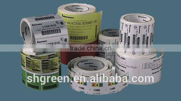 Industrial vinyl sticker roll