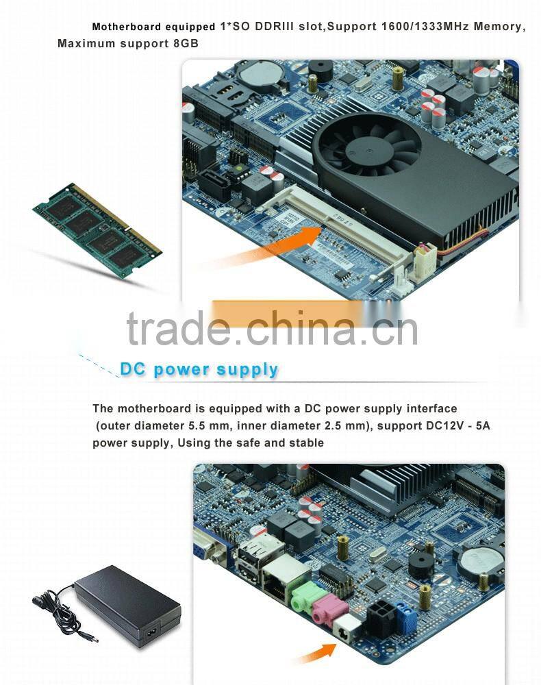 mini pc mainboard network x86 motherboard with 1* RTL8111E Gigabit LAN support SSD/WIFI