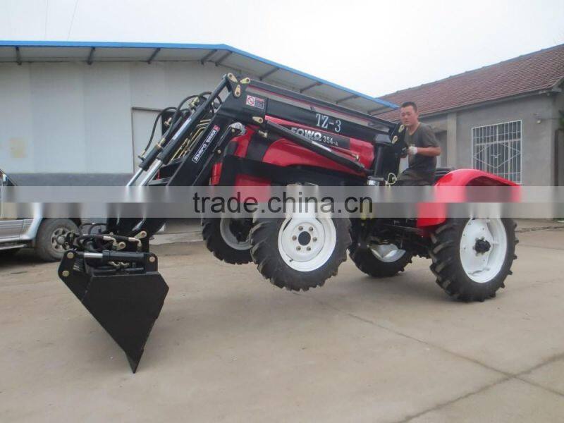 China Made TZ-8 front end loader with 55HP 4wd tractor