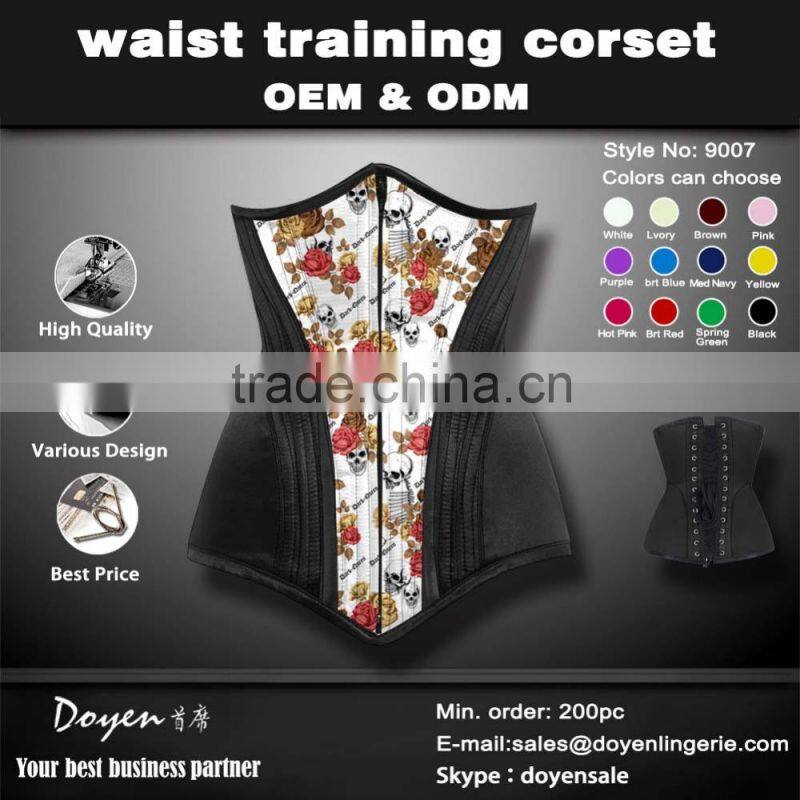 instyles walson ladies 100% latex under bust waitse training corset wholesale