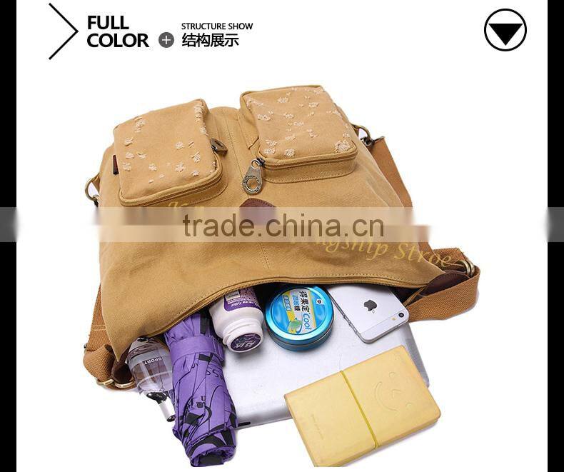 Canvas shoulder bag vintage-latest fashion handbag fashion bags ladies handbags