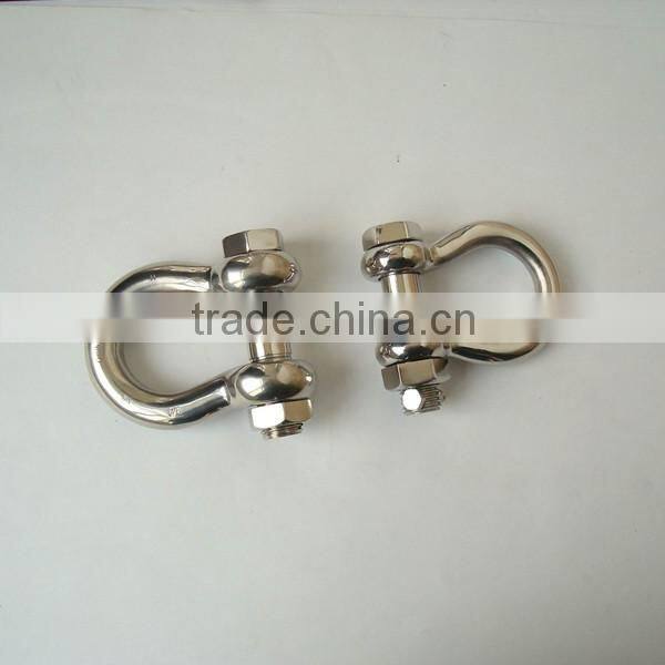 stainless steel European D type shackle for lifting