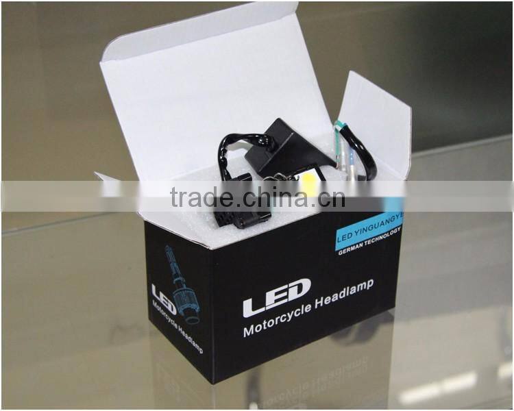 2016 top seller 3pcs*6W High power LED light for motorcycle Motorcycle COB LED headlamp with 1 year warranty