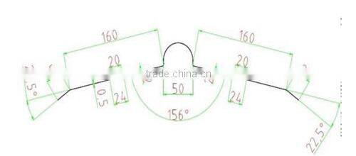 new technology high quality metal roof ridge cap roll forming machine
