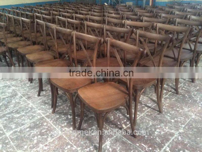 Wooden Antique Cross Back Dining Chair
