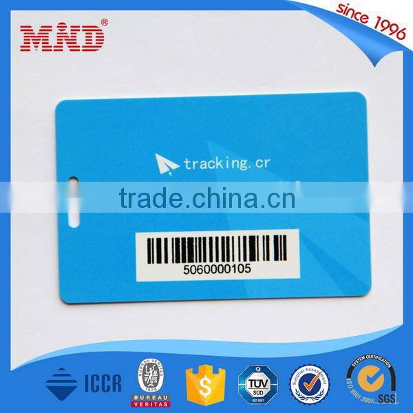 MDP214 Customised Size special design PVC chip or barcode card