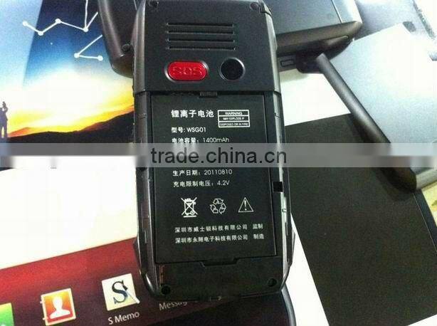 Wisdom WSG01 dual sim dual standby senior mobile phone FM SOS Torch MP3 MP4 camera GPS French Germany Russian 01