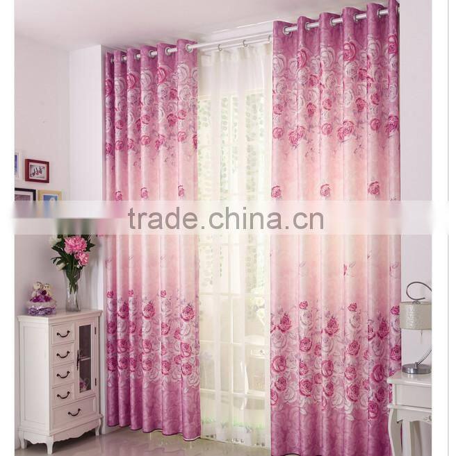 2015 hot sale printed designed No. 03 window curtains, made- up black out fabric in home or hotel