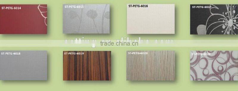 New colors of high glossy PET MDF or plywood for furniture