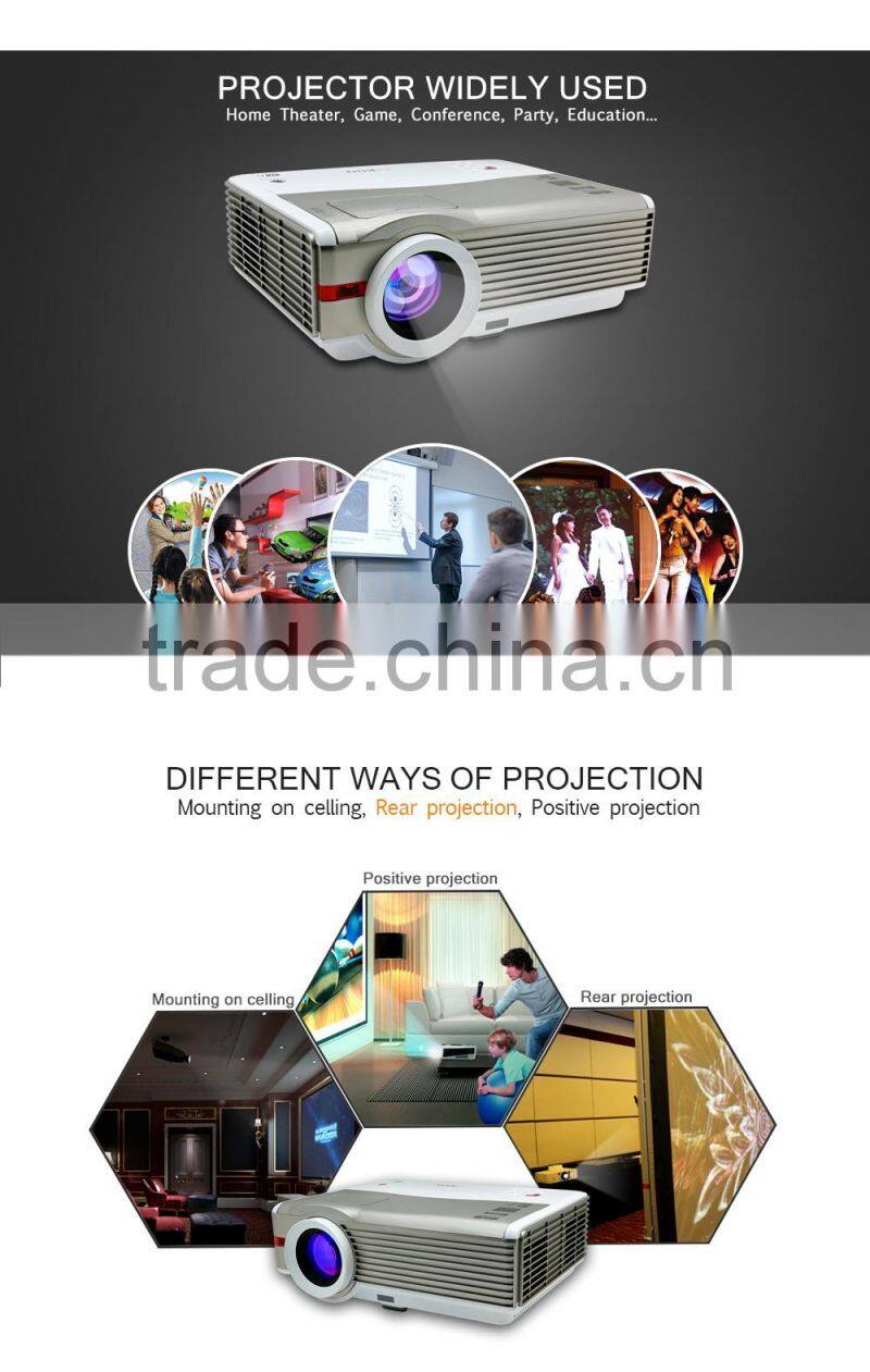 New Multimedia LED Projector Home Cinema AV VGA USB HDMI HD 1080P projector