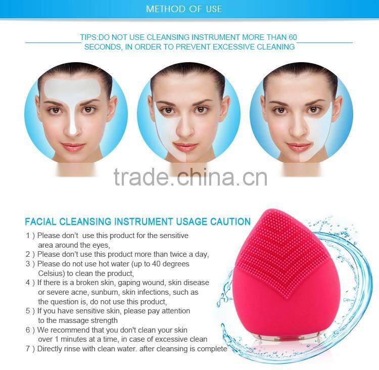 2017 trend silicone facial cleansing brush massage beauty tool beauty products black head health and beauty care