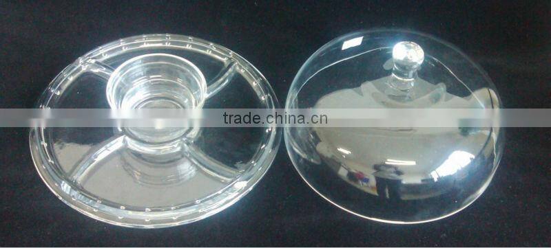 glass cake cover and stand