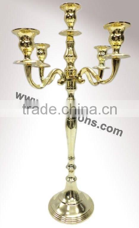 Modern Popular Gold Candelabras And 5 Arms Gold Candelabra Weddings For Church Decor