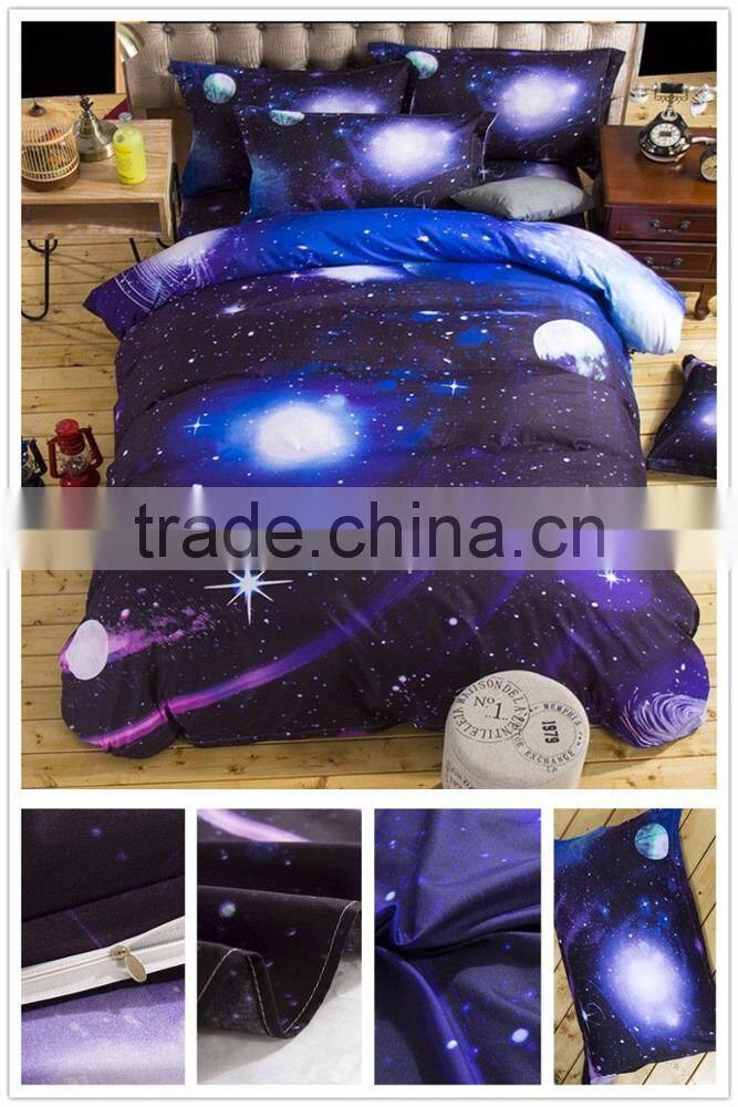 3d Galaxy bedding sets Twin/Queen Size Universe Outer Space Themed Bedspread 2pcs/3pcs/4pcs Bed Linen Bed Sheets Duvet Cover Set