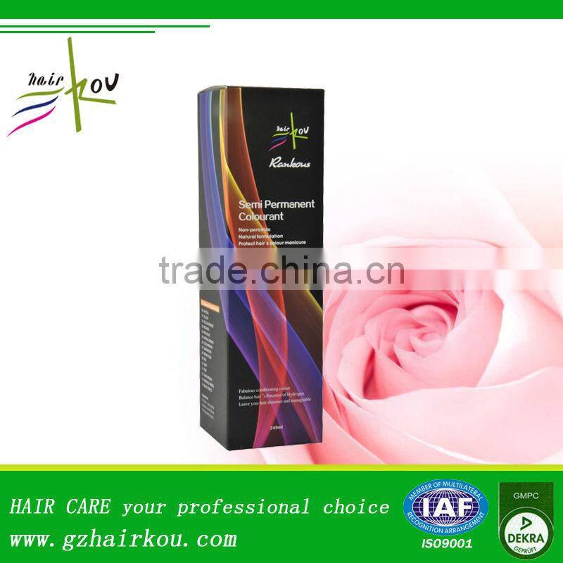 Semi permanent hair dye temporary hair dye red violet color hair dye
