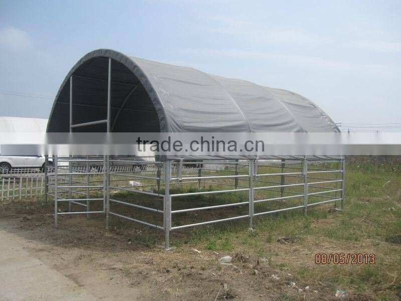 HDPE board hot dip galvanized or powder coated horse stall