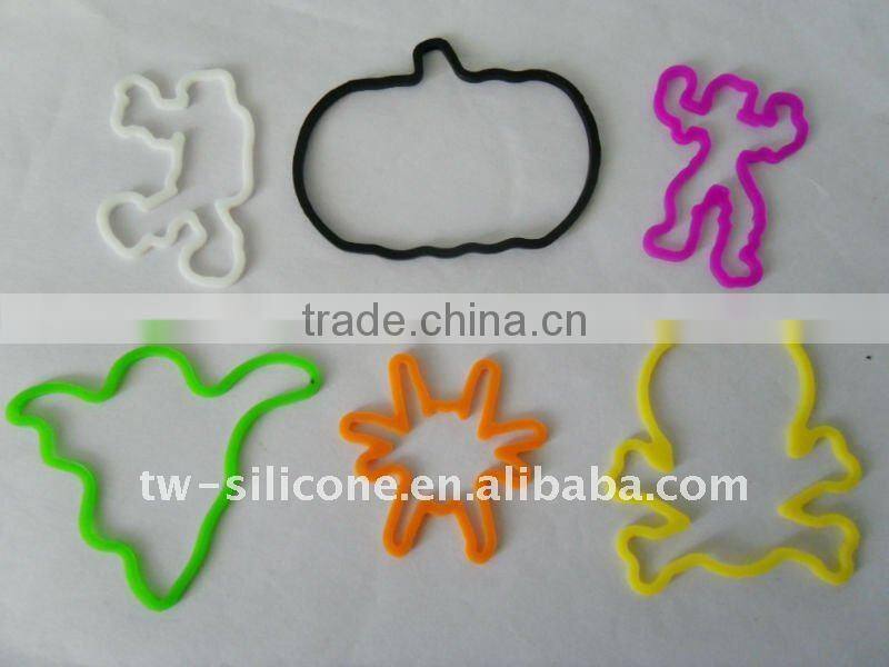 animal colorful silicone shape band