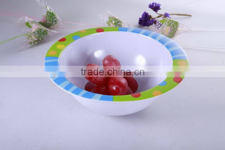 Food grade fancy melamine children dinner set bowl spoon set