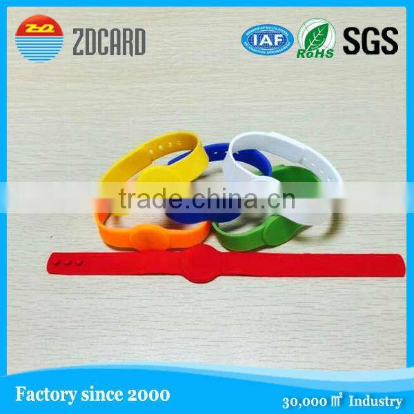 customized RFID 125khz silicon bracelet for swimming pool