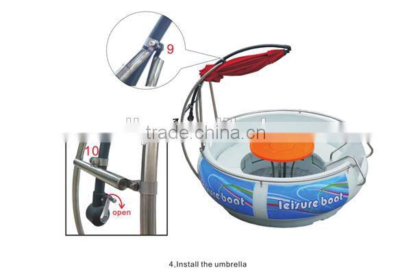 Can hold 10 persons for entertainment BBQ donut boat.leisure bbq boats