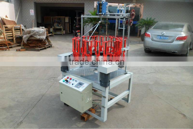 24 spindle elastic high speed round ropes braiding machine