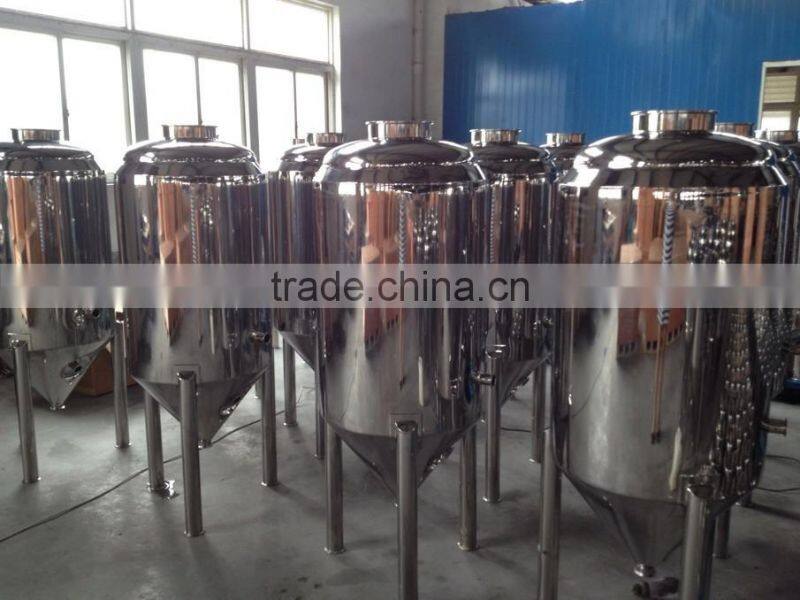 Stainless steel beer fermentation tank used